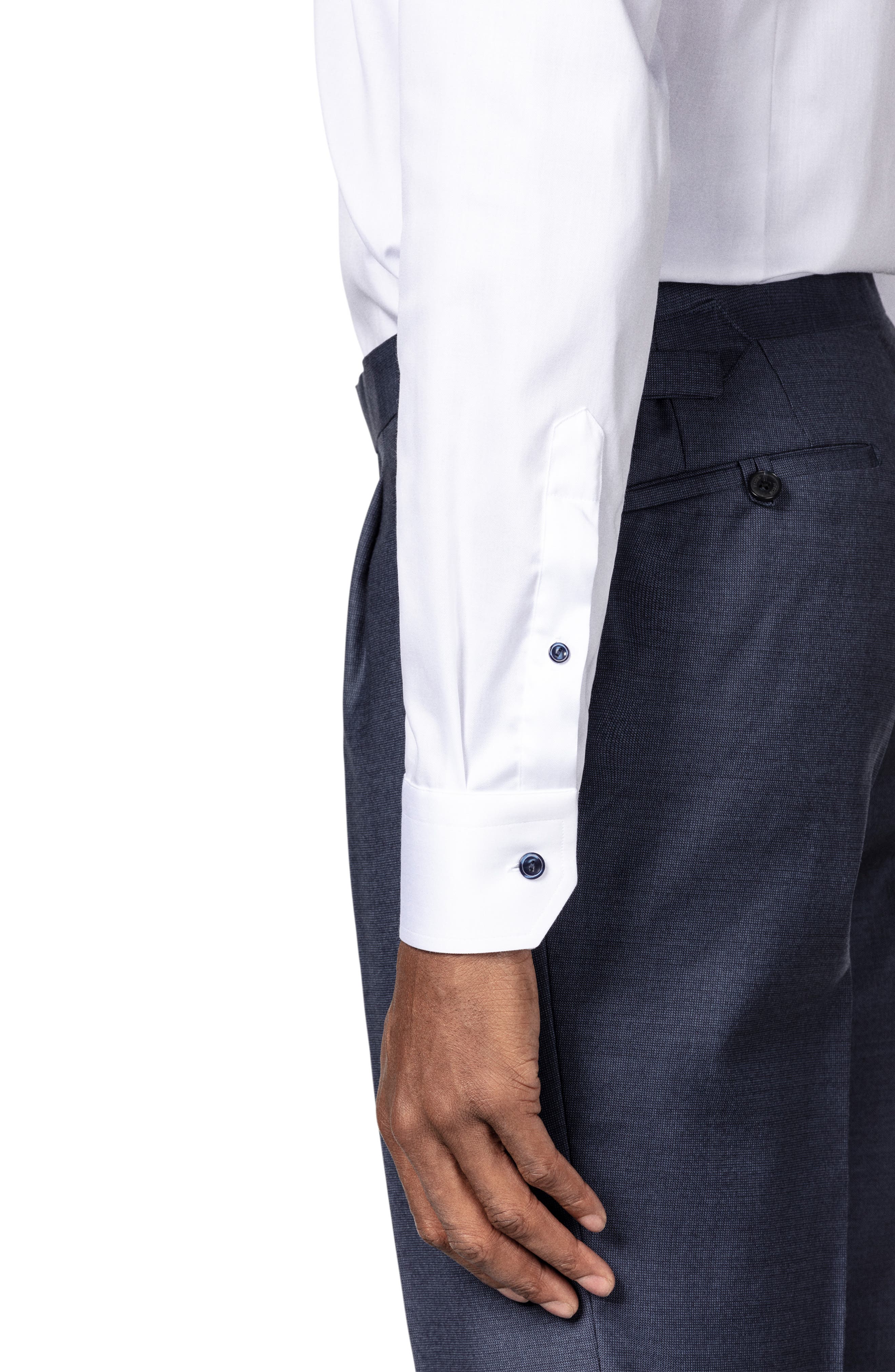 Eton Slim Fit Cotton Twill Dress Shirt