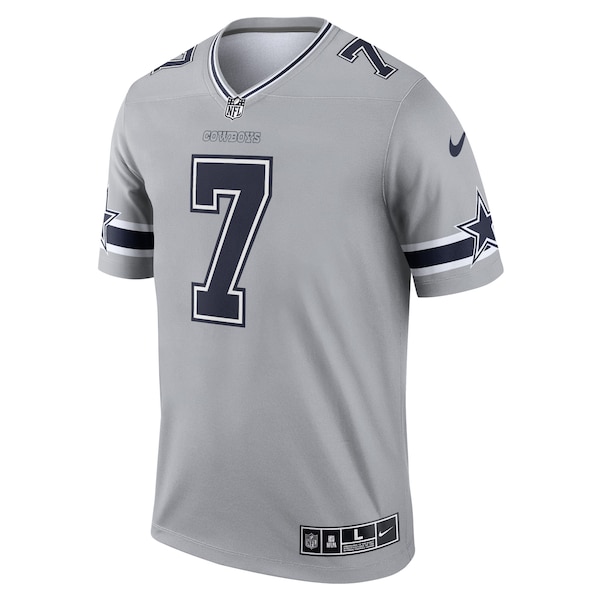 Trevon Diggs Dallas Cowboys Nike Inverted Legend Jersey - Gray
