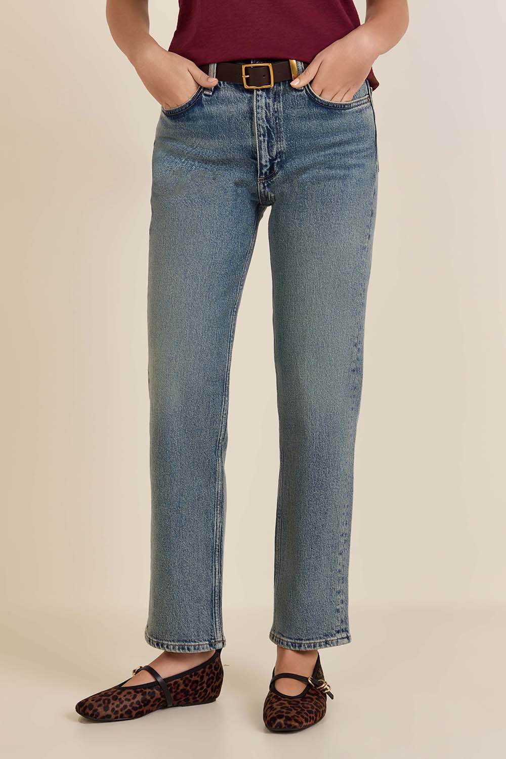RAG & BONE מכנסי ג'ינס בגזרה ישרה