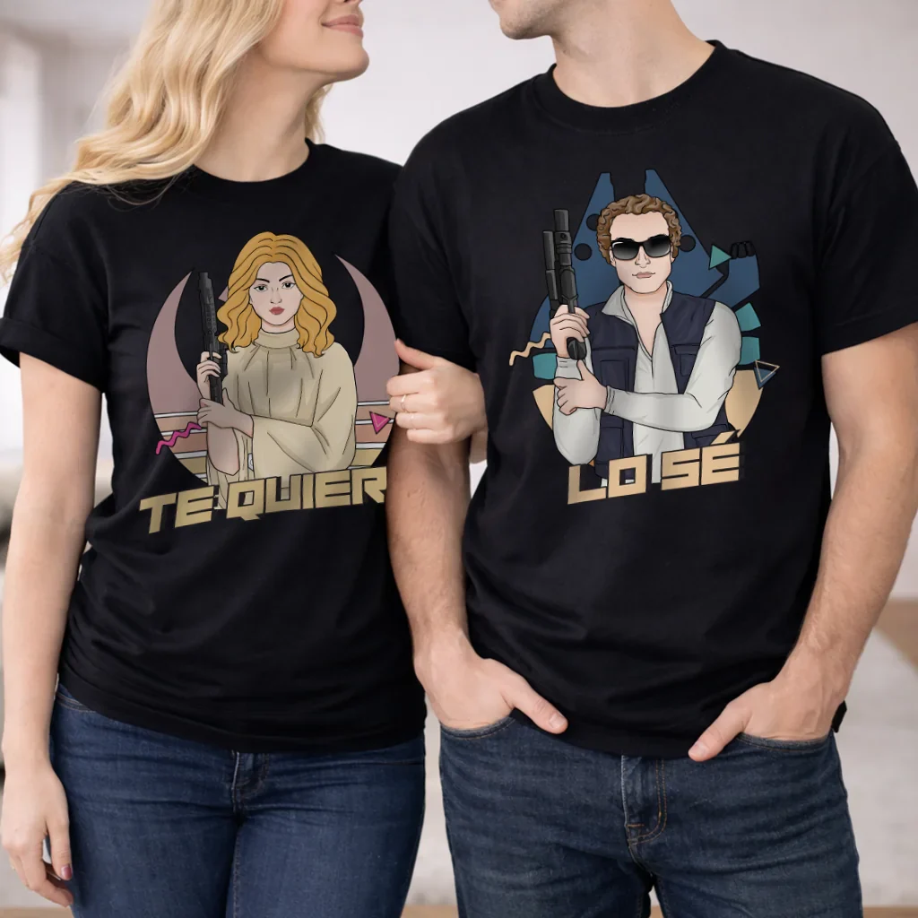 Regalo original para parejas – Camisetas a juego “Te quiero, lo sé