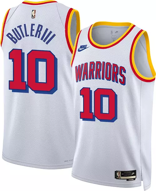 Nike Adult Golden State Warriors Jimmy Butler #10 Hardwood Classic White Jersey