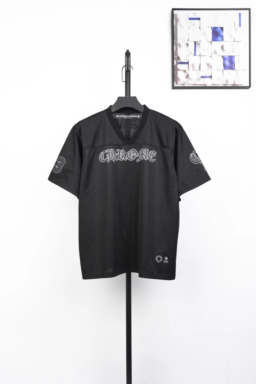 Chrome Hearts Black Glitter Sanskrit Hockey Short Sleeve Jersey product photo from LabelPicks