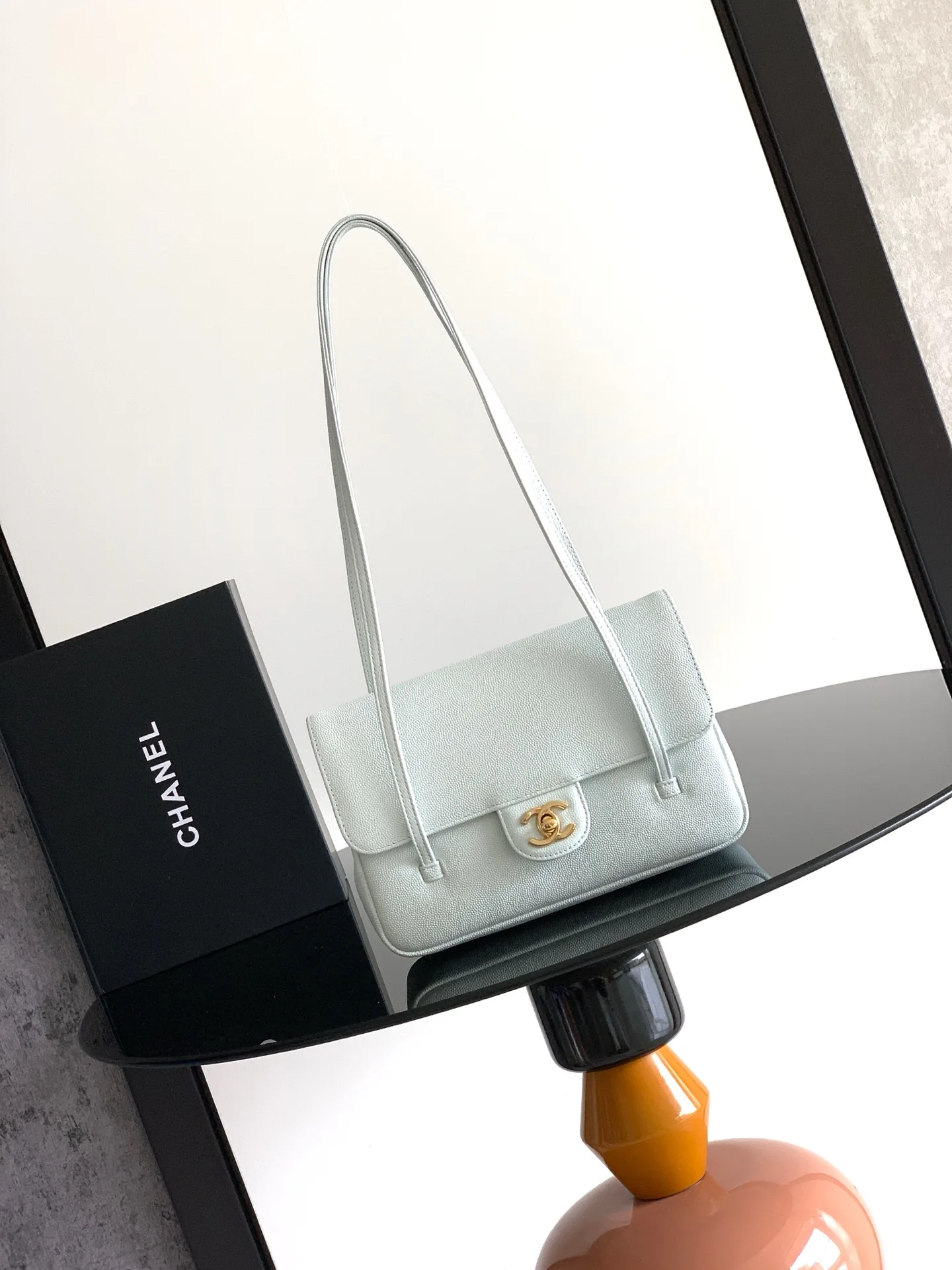 Chanel Grained Leather Top Handle Bag product photo from LabelPicks