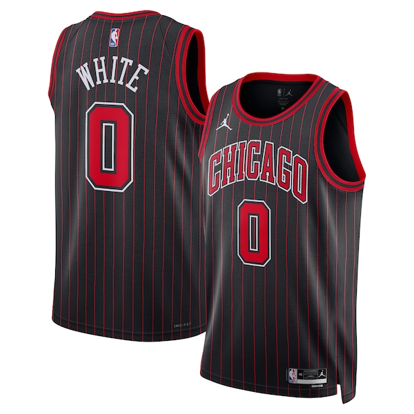 Coby White Chicago Bulls Jordan Brand Unisex  Swingman Jersey - Statement Edition - Black