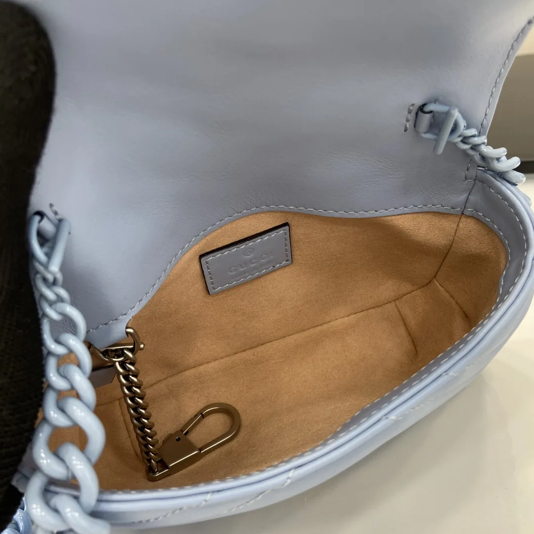 Gucci Blue Marmont Quilted Leather Shoulder Bag product photo from LabelPicks