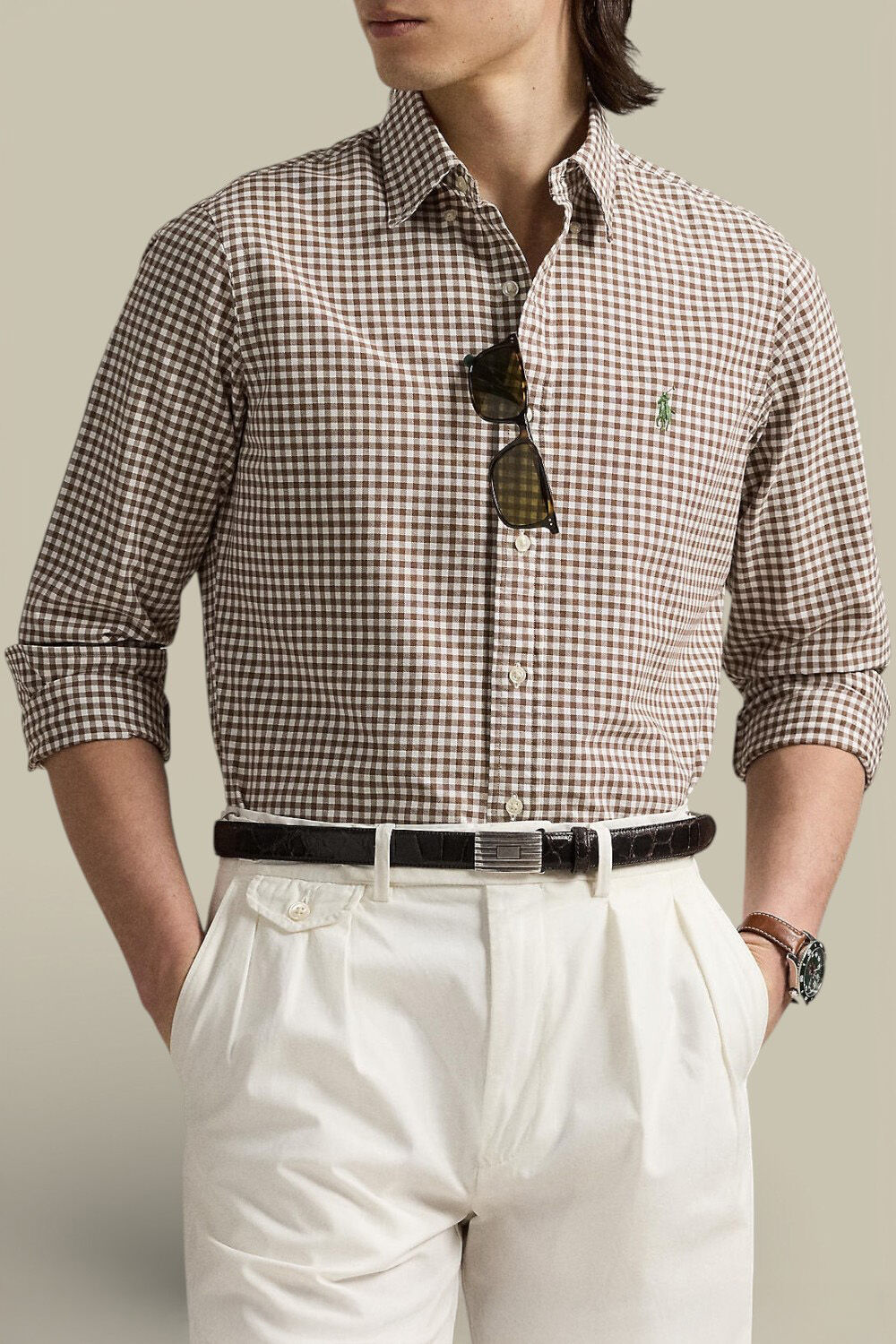 POLO RALPH LAUREN חולצה מכופתרת ארוכה