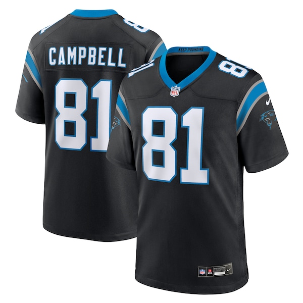 Dalevon Campbell Carolina Panthers Nike Team Game Jersey -  Black