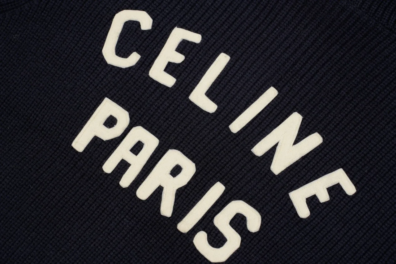 CELINE Navy C-Patch Wool Hooded Zip Jacket product photo from LabelPicks