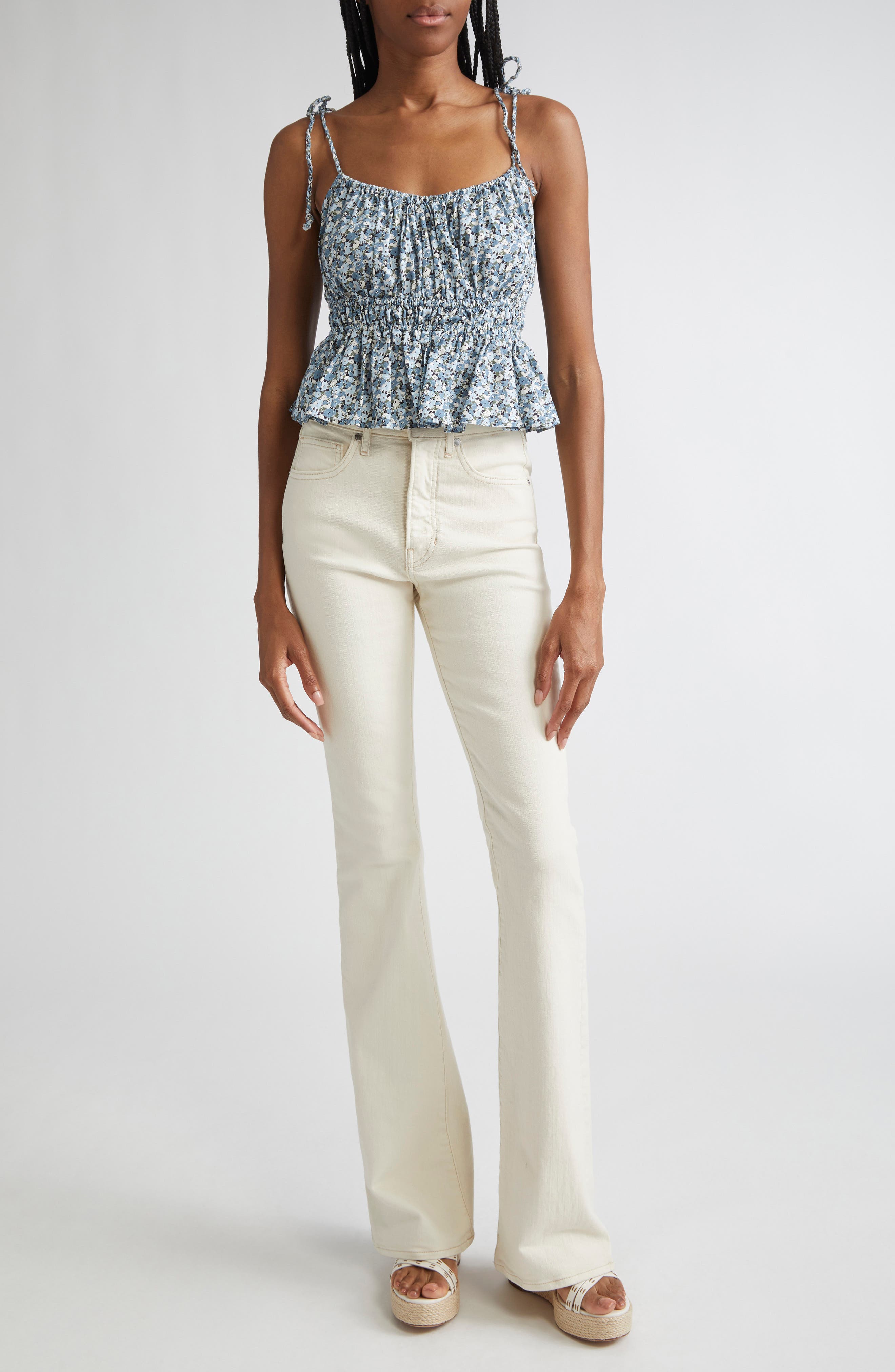 Veronica Beard Erving Peplum Camisole