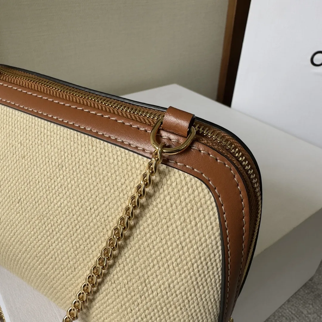 Celine Gold Triomphe Calfskin Shoulder Bag product photo from LabelPicks
