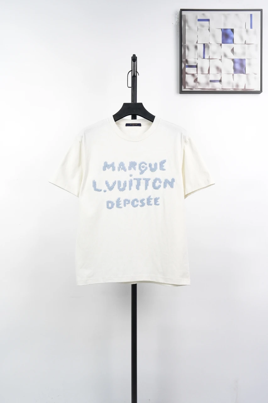 Louis Vuitton Off White Embroidered T-Shirt product photo from LabelPicks