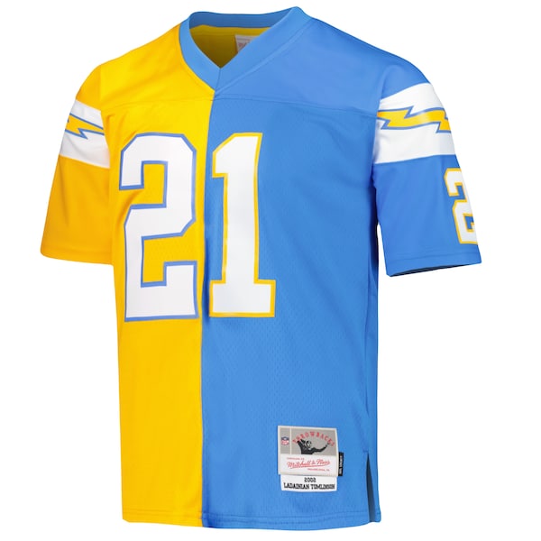 LaDainian Tomlinson Los Angeles Chargers 2002 Split Legacy Replica Jersey - Powder Blue/Gold