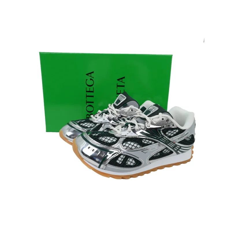 Bottega Veneta Orbit Dark Green Silver