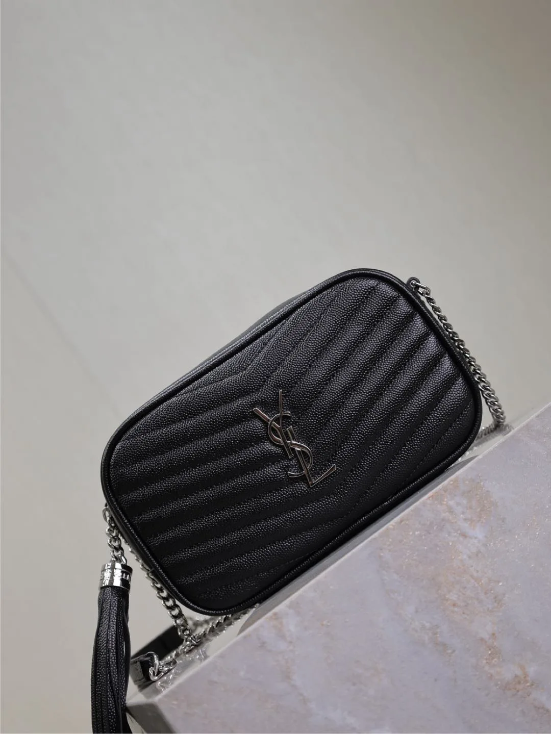 Saint Laurent Black Calfskin Shoulder Bag product photo from LabelPicks