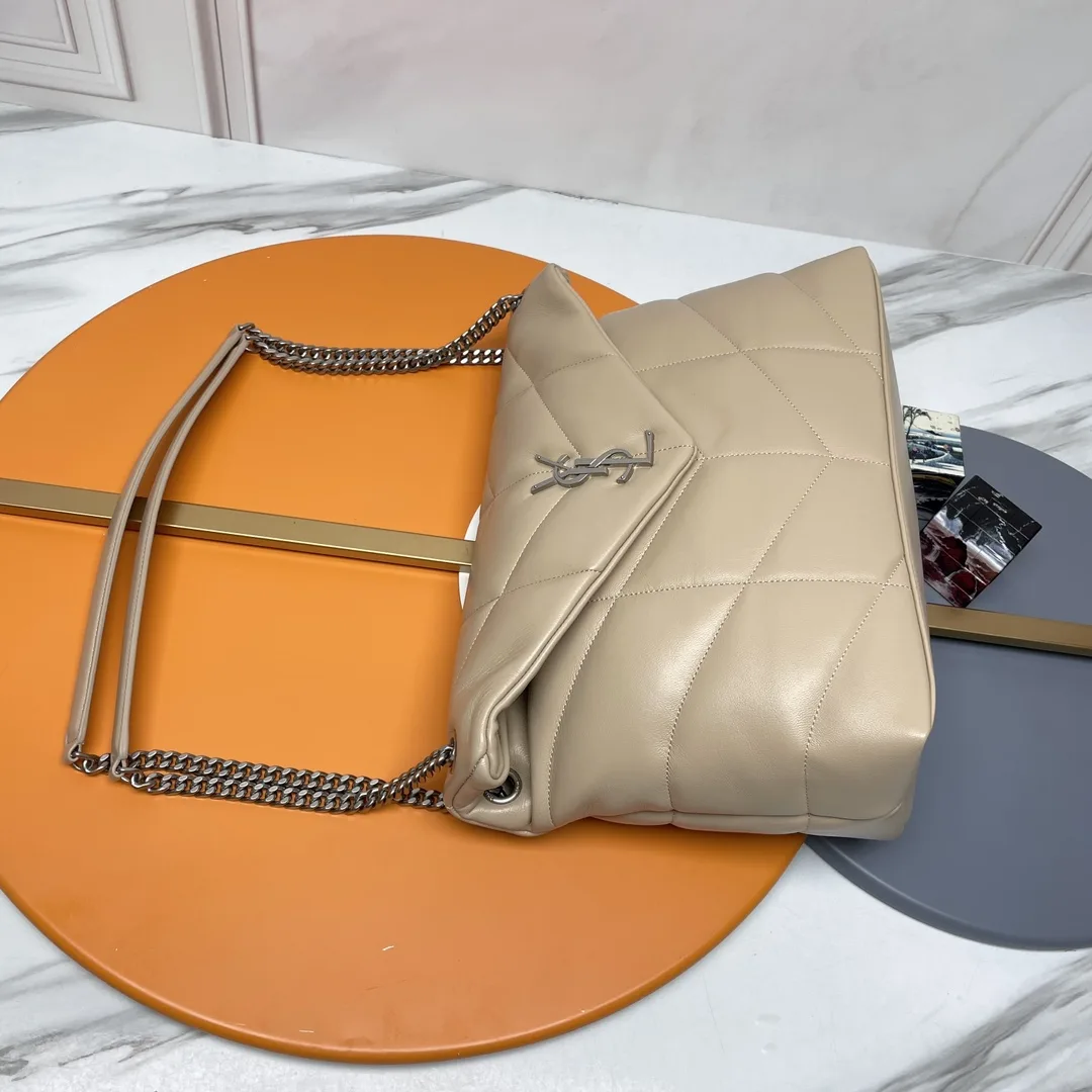 Saint Laurent Beige Loulou Quilted Leather Shoulder Bag product photo from LabelPicks