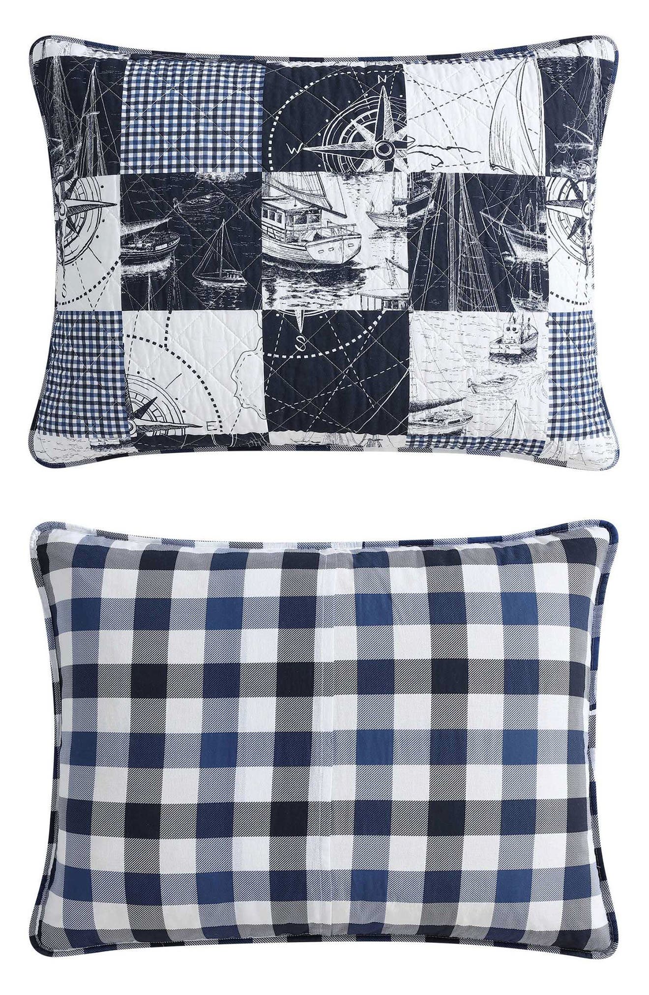 Nautica Sailors Patchwork Reversible Quilt Set