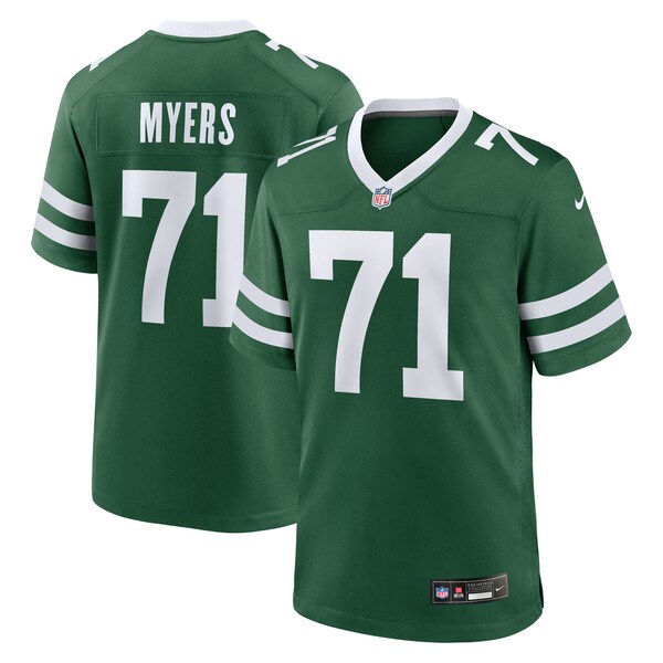 Josh Myers New York Jets Nike Team Game Jersey - Legacy Green