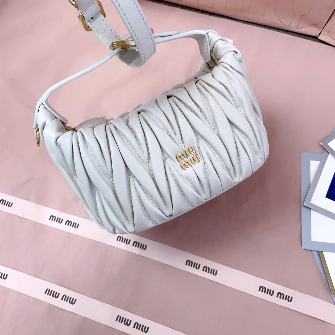 Miu Miu Matelasse Satin Shoulder Bag product photo from LabelPicks