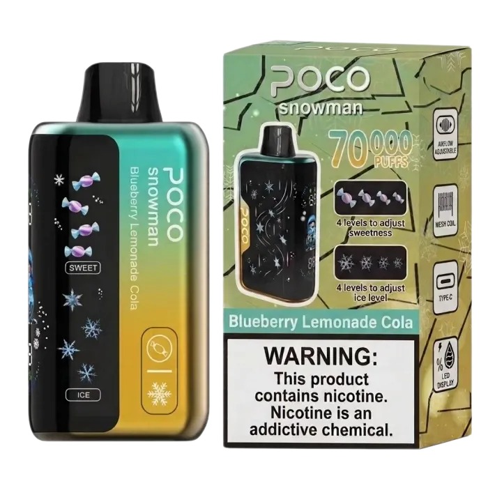 POC0 Snowman 70000 Puffs Disposable Vape (10-piece box)