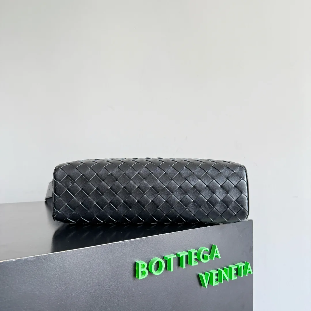 Bottega Veneta Black Intrecciato Woven Leather Tote Bag product photo from LabelPicks