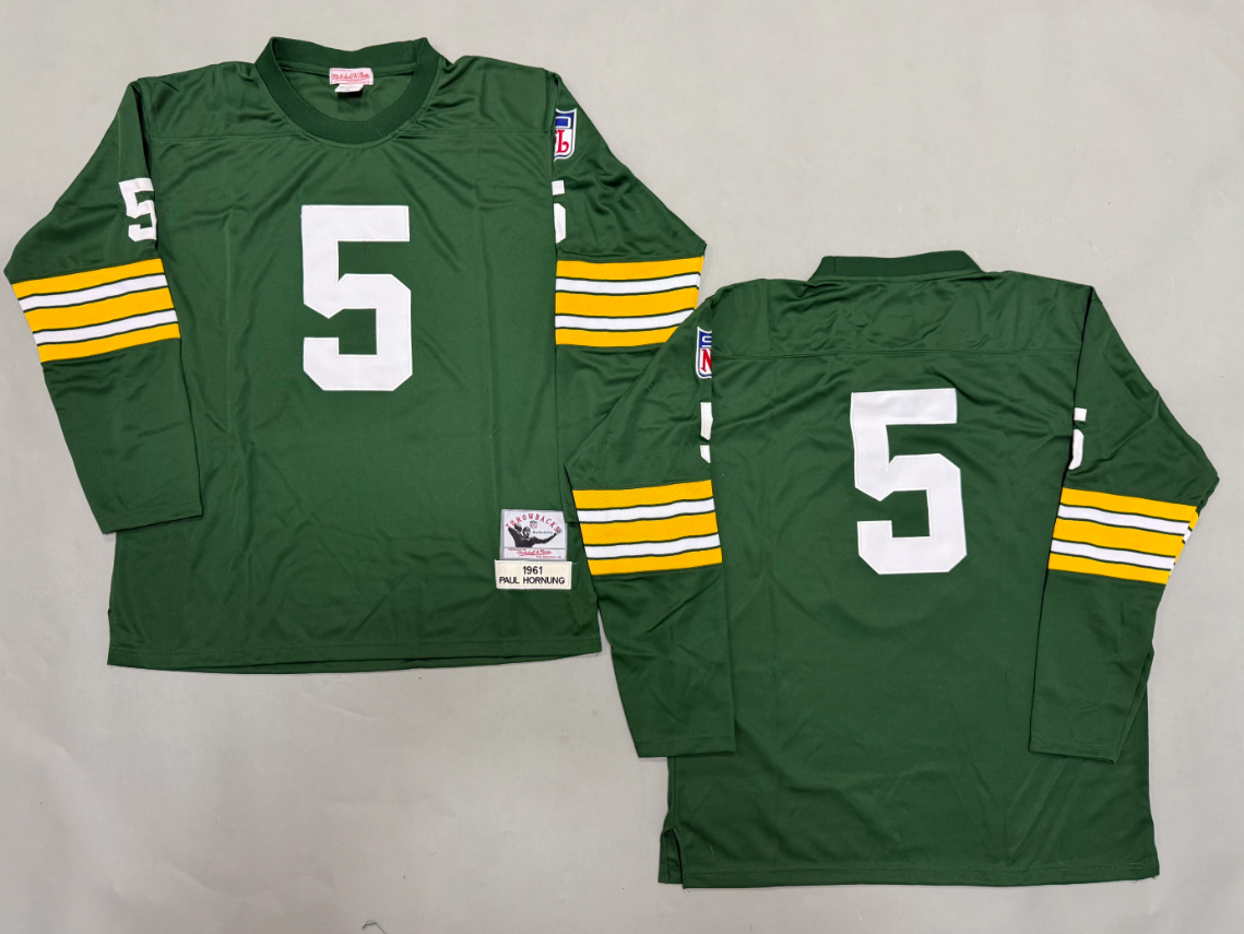 Paul Hornung Green Bay Packers Authentic Throwback Retired Player Jersey