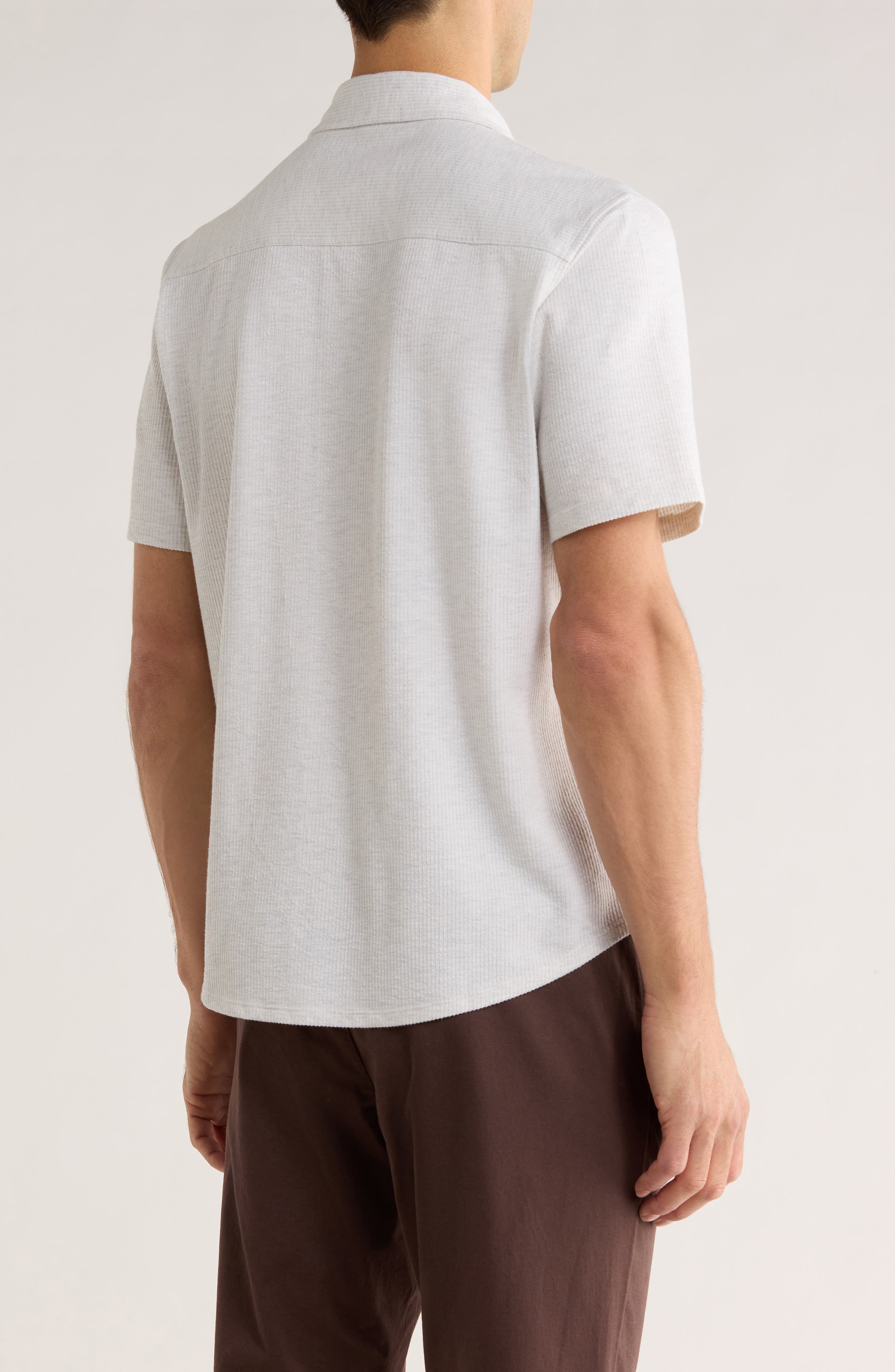 14th & Union Stripe Short Sleeve Seersucker Button-Up Shirt