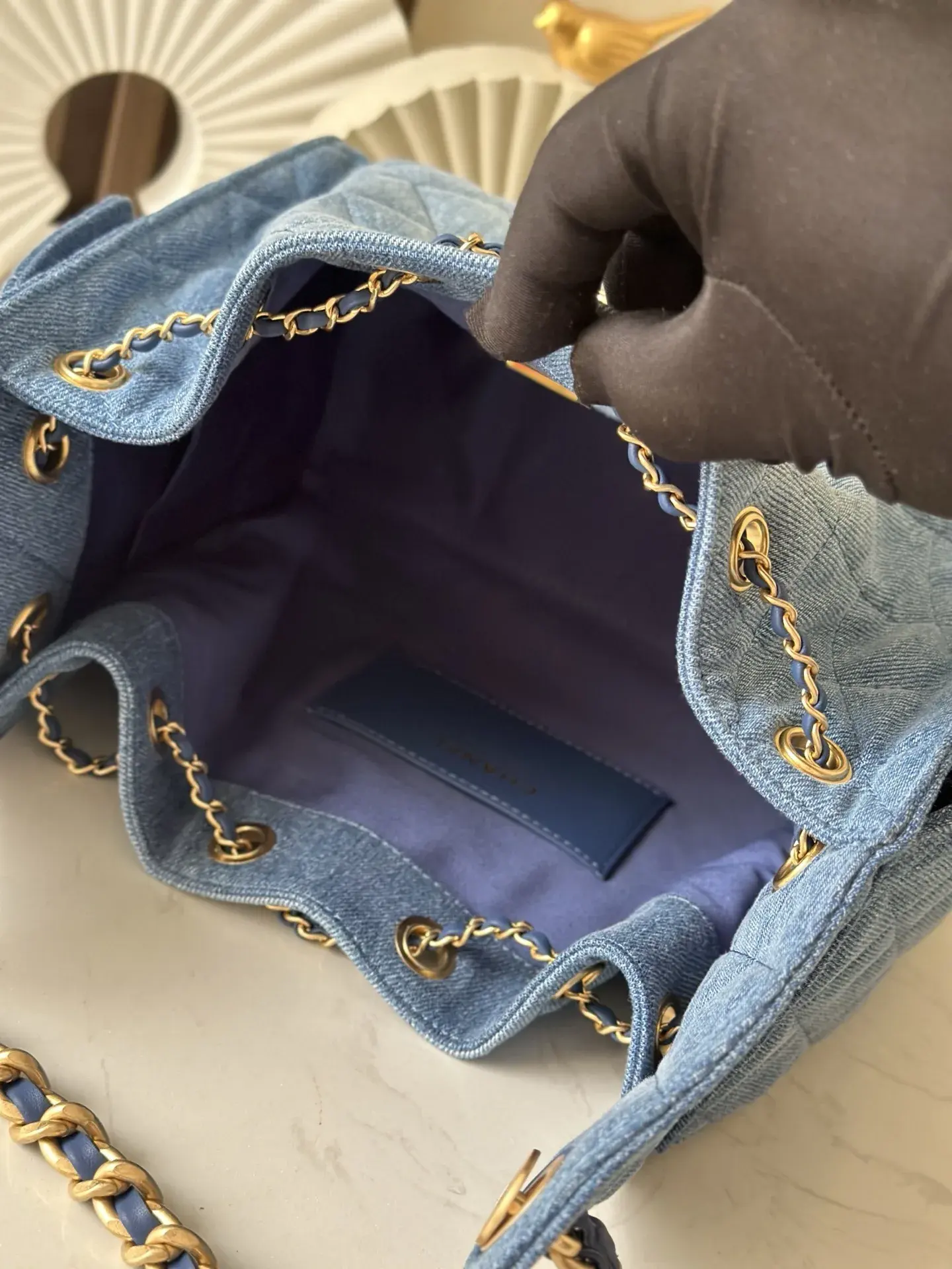 Chanel Blue Quilted Leather Hobo Bag product photo from LabelPicks