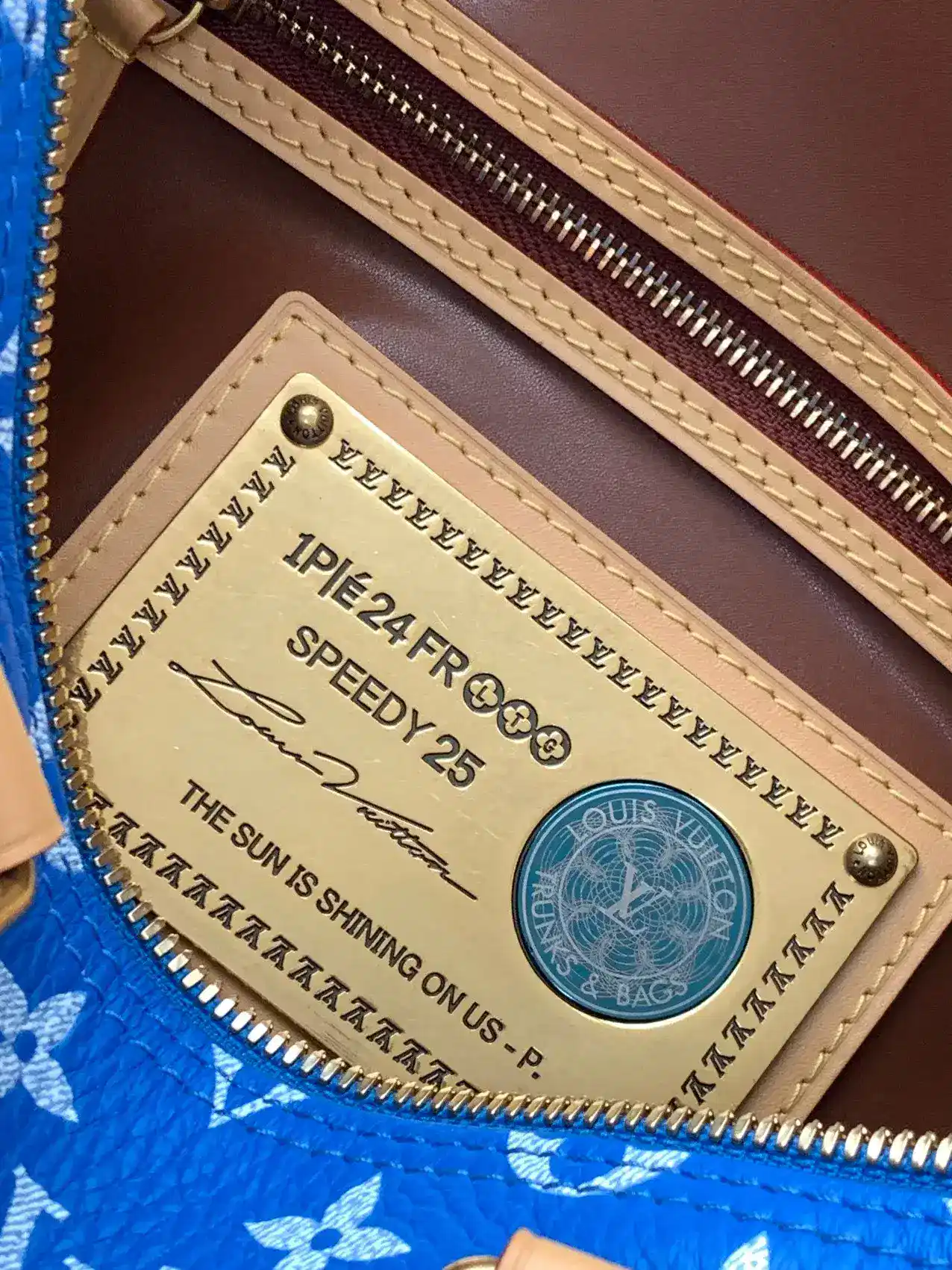 Louis Vuitton Speedy Blue Lambskin Top Handle Bag product photo from LabelPicks
