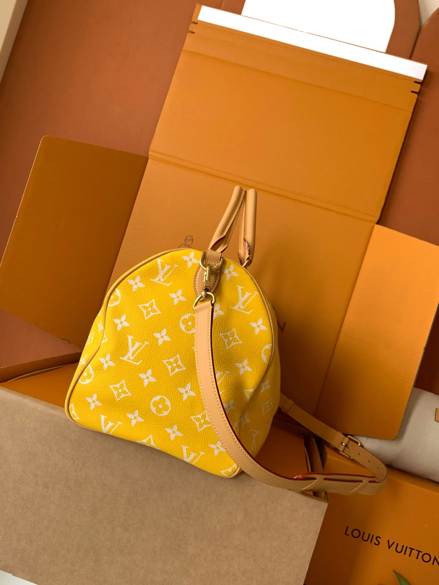 Louis Vuitton Grained Leather Speedy Top Handle Bag product photo from LabelPicks