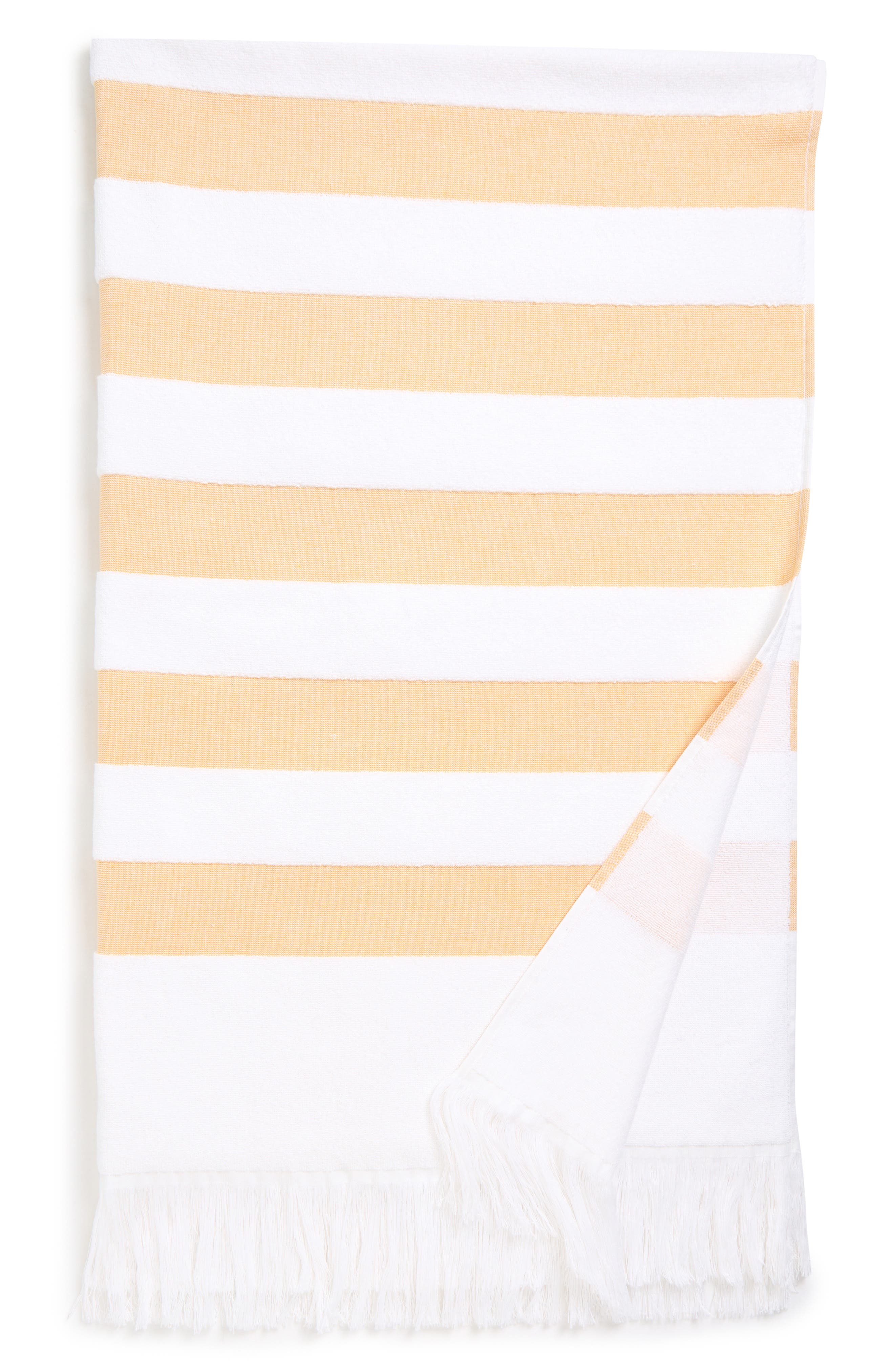 Kassatex Sardinia Beach Stripe Cotton Beach Towel