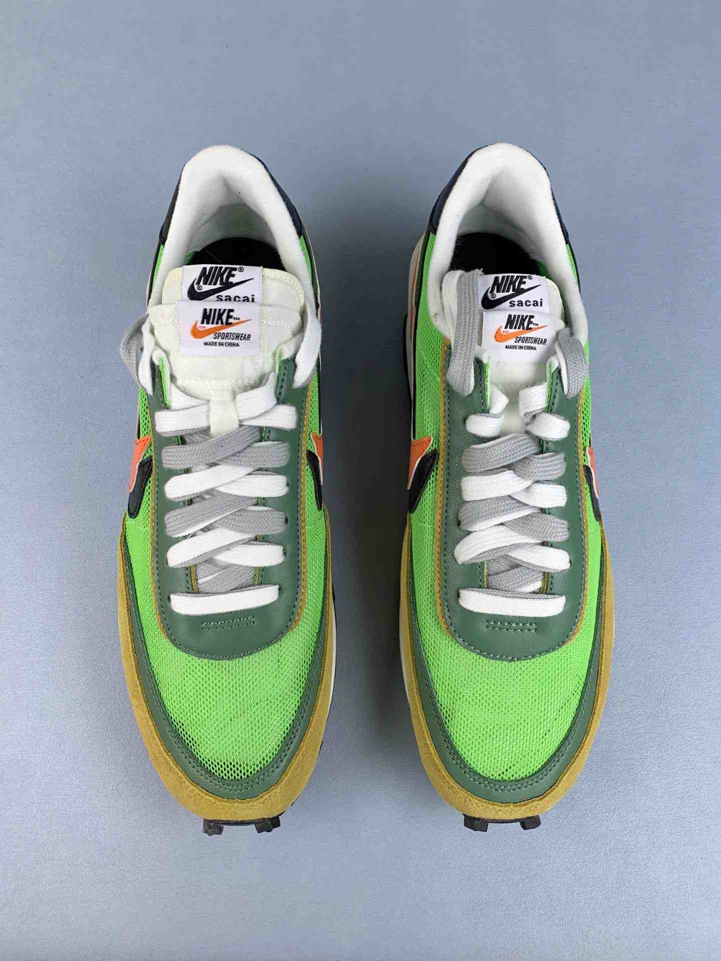 sacai x Nike LDWaffle “Green Gusto” - Green Gusto/Black/Varsity Maize/Safety Orange