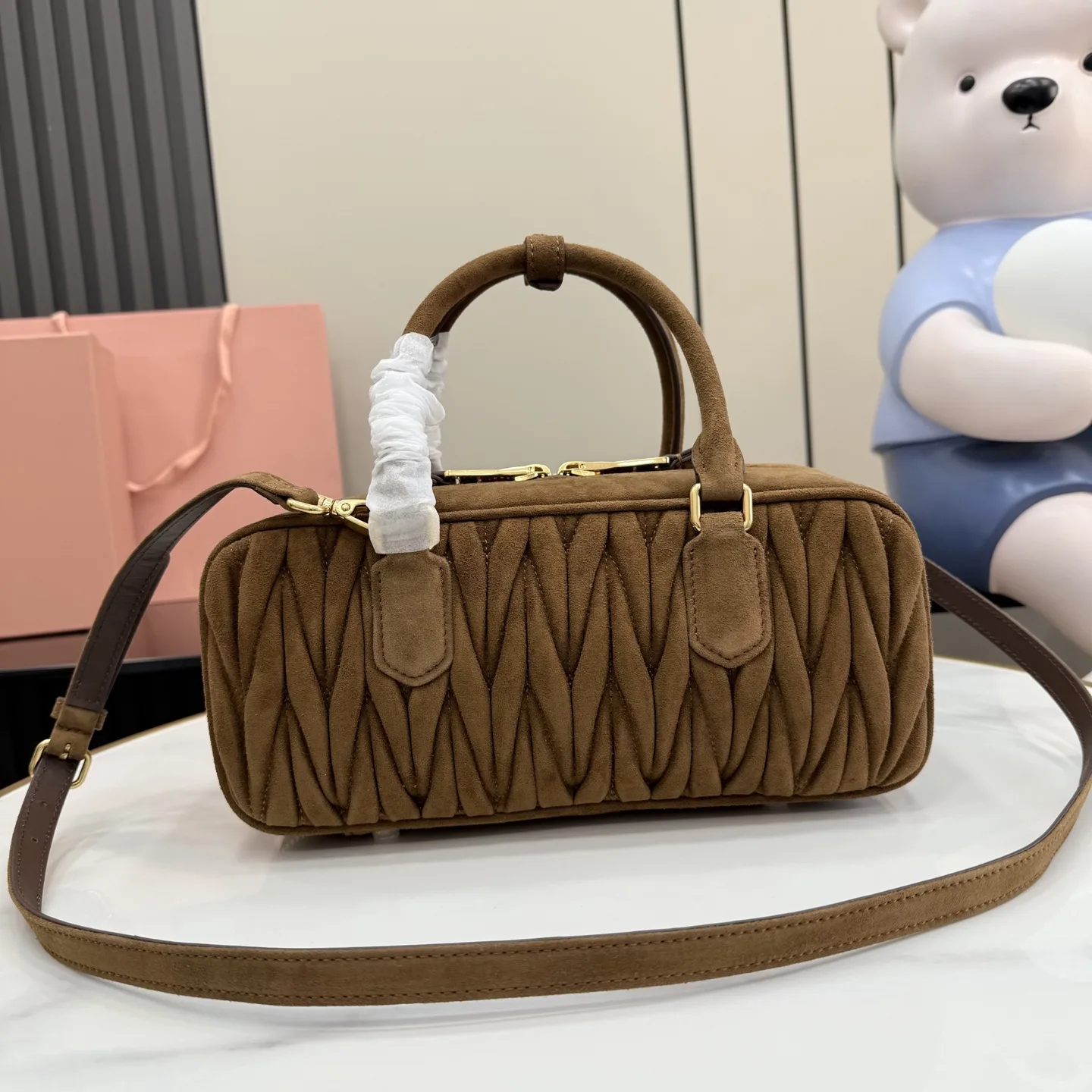 Miu Miu Matelasse Lambskin Top Handle Bag product photo from LabelPicks