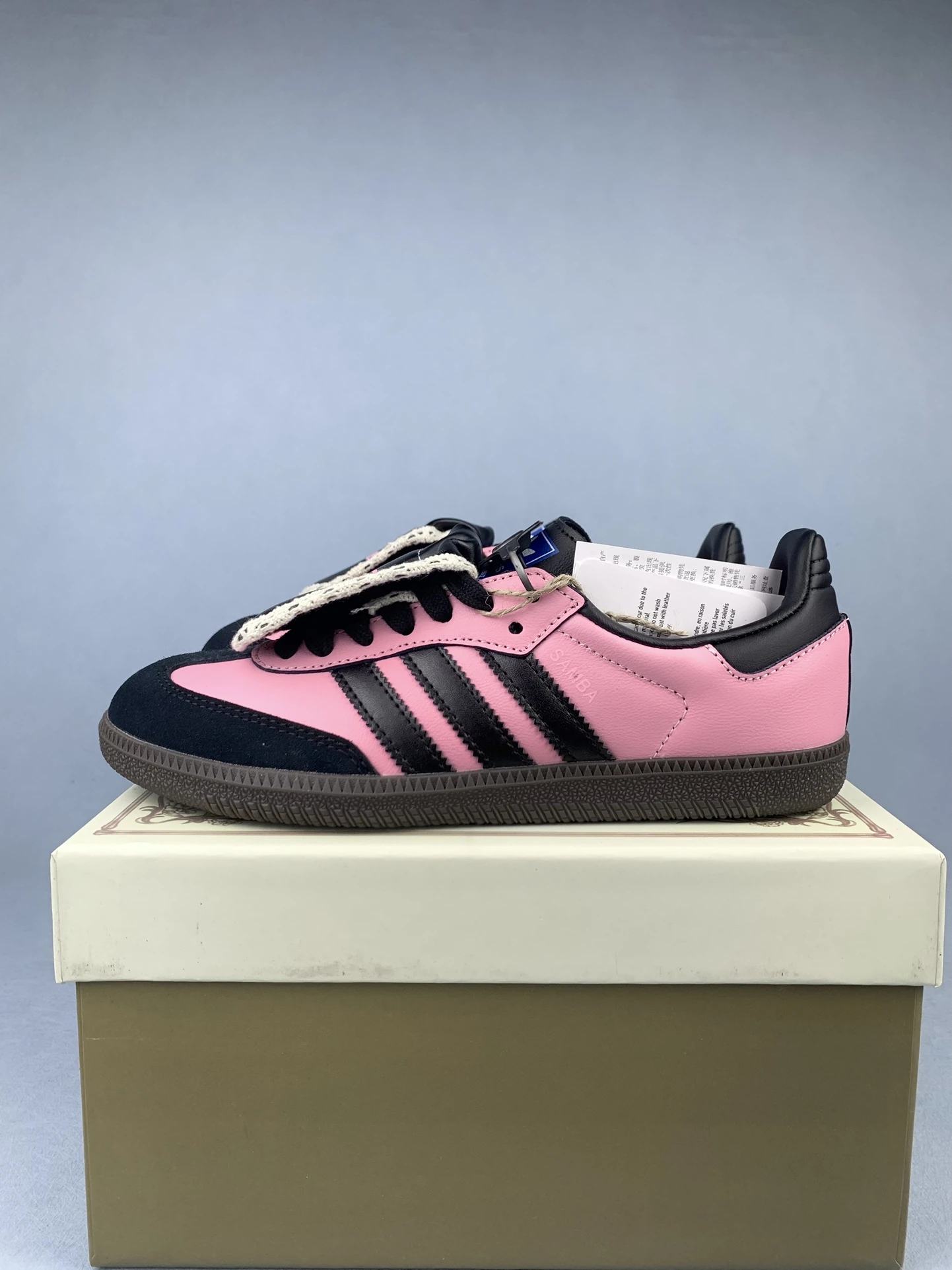 adidas Samba OG Black Pink Custom Shoes product photo from LabelPicks