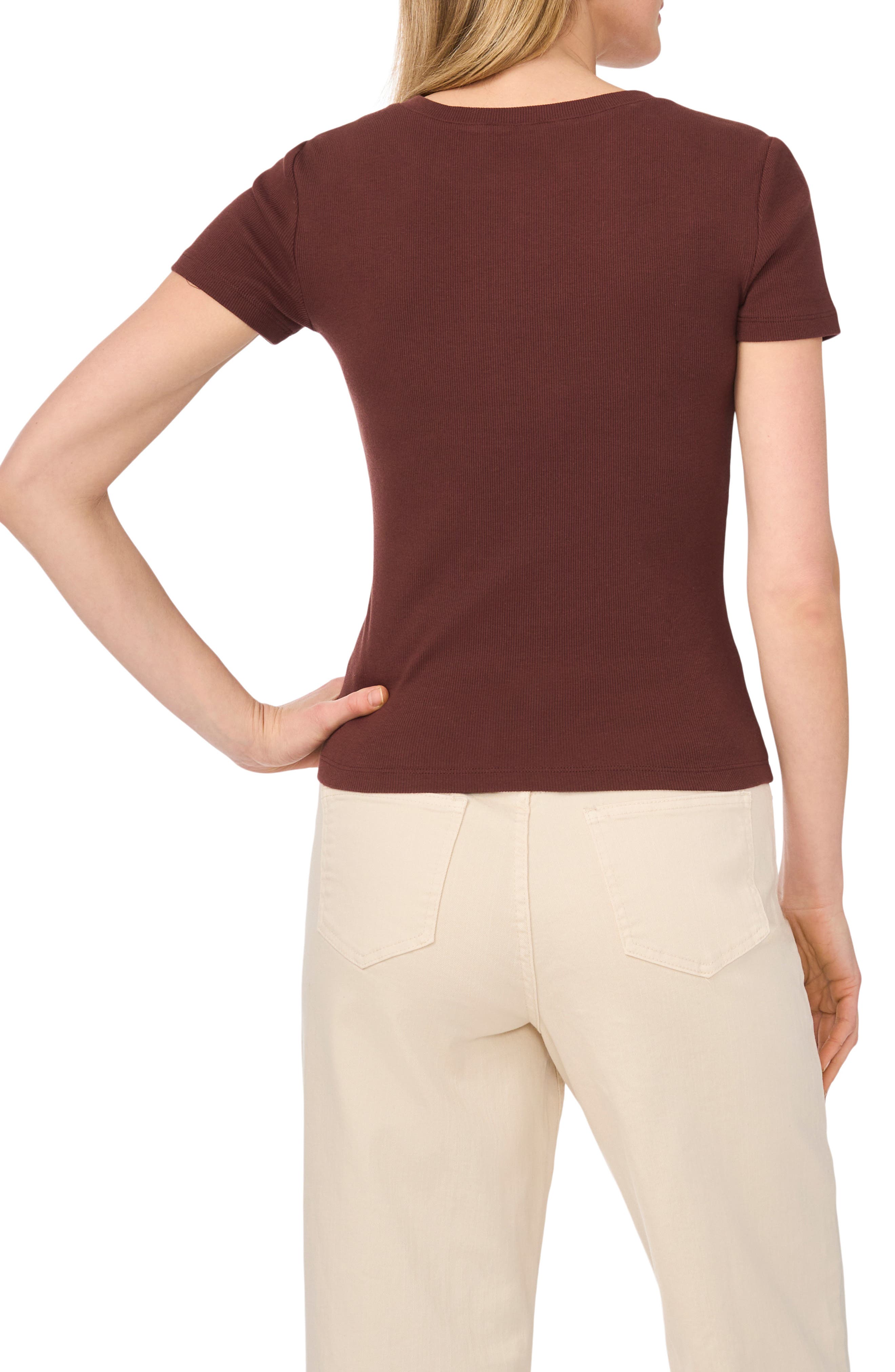 1.STATE Rib Henley T-Shirt