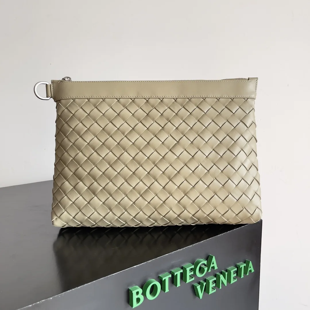 Bottega Veneta Intrecciato Woven Leather Clutch product photo from LabelPicks