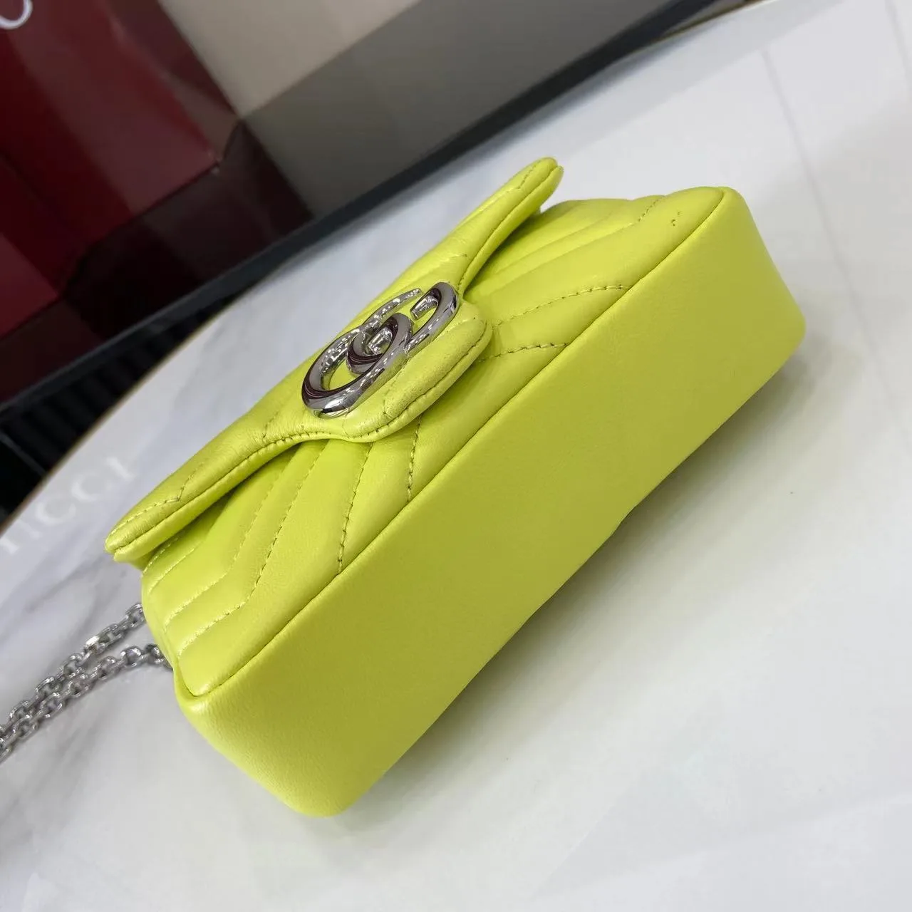Gucci Marmont Green GG Supreme Canvas Crossbody Bag product photo from LabelPicks