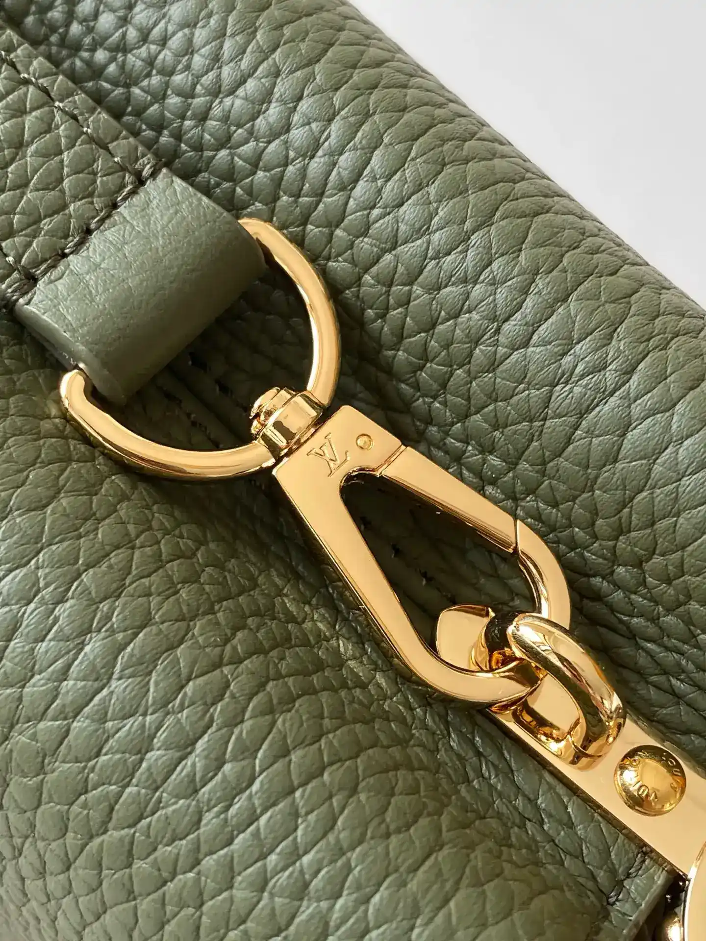 Louis Vuitton Black Capucines Grained Leather Top Handle Bag product photo from LabelPicks