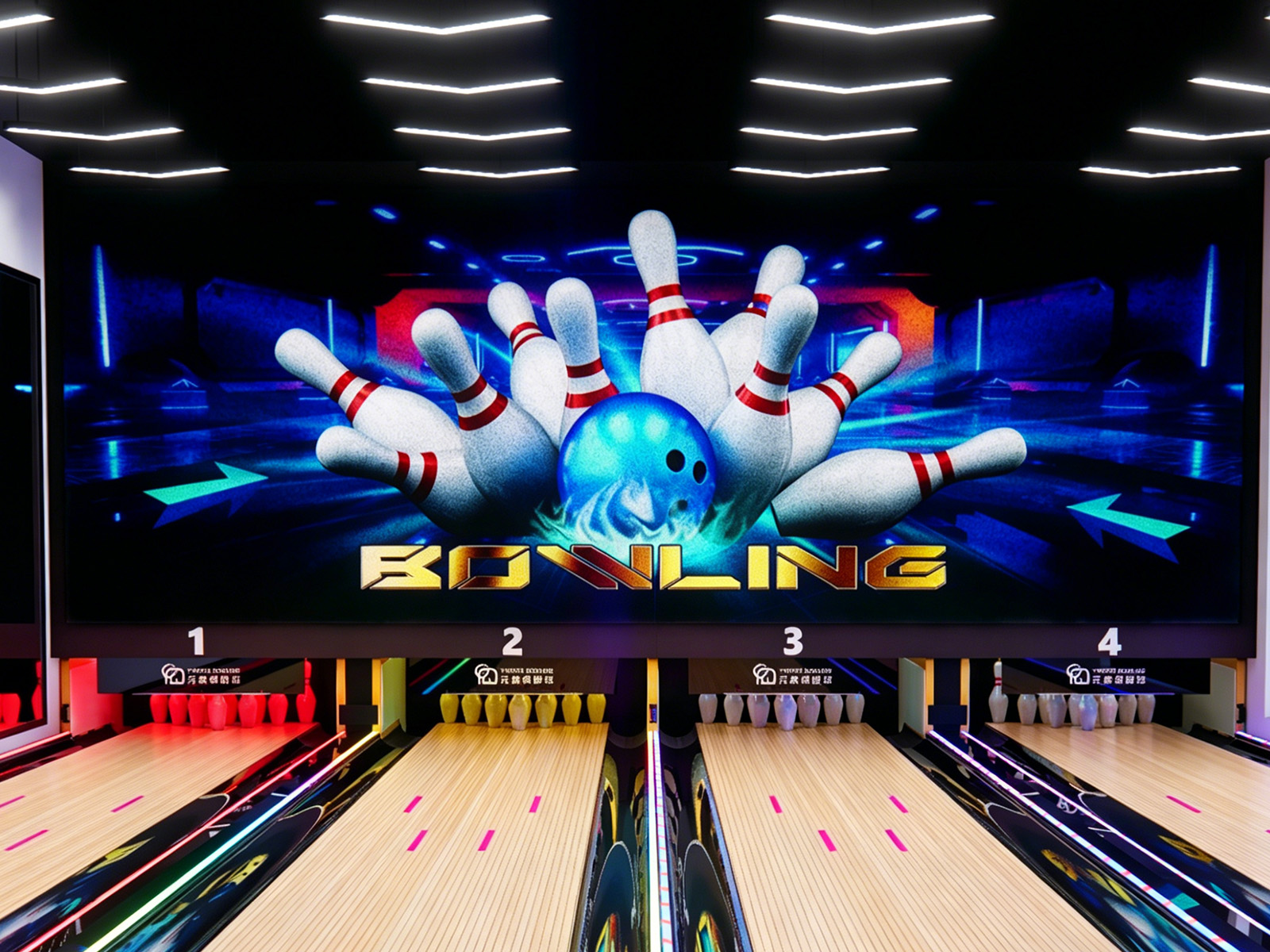 Bowling Wall Screen