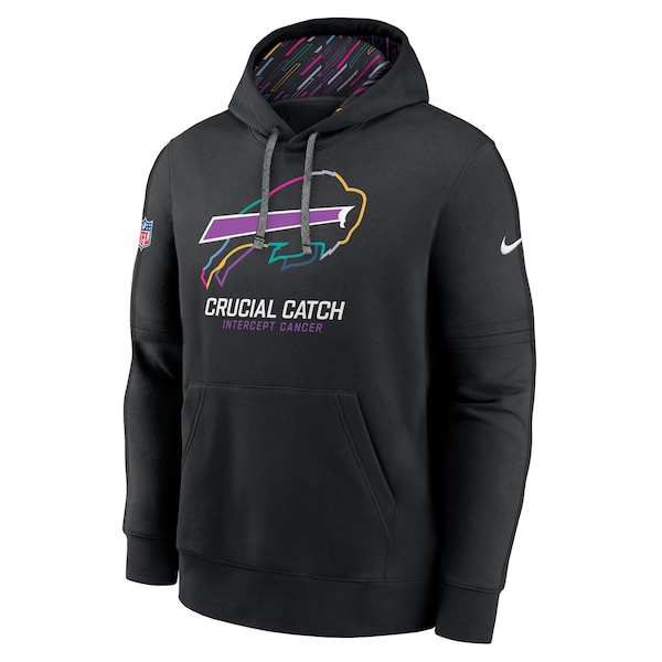 Buffalo Bills Nike 2024 NFL Crucial Catch Club Pullover Hoodie - Black