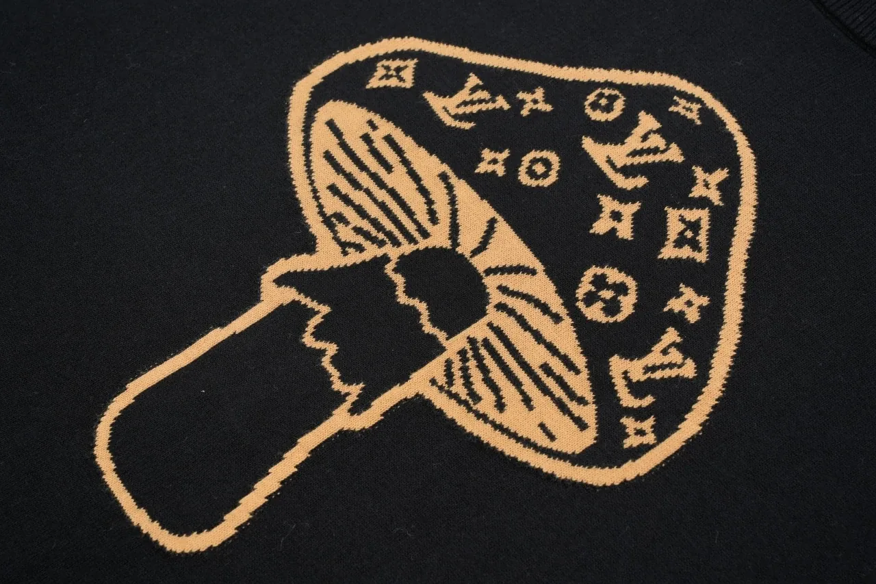 Louis Vuitton Black Monogram Mushroom Jacquard T-Shirt product photo from LabelPicks