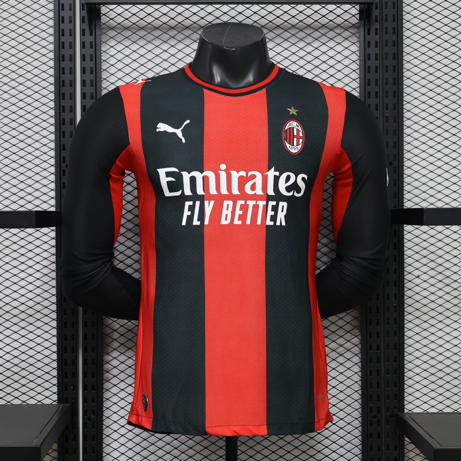AC Milan Home Long Sleeves Jersey Player Version 26/27