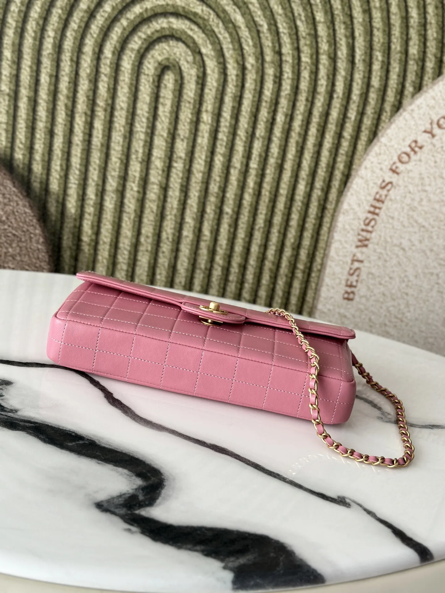 Chanel Pink Lambskin Shoulder Bag product photo from LabelPicks