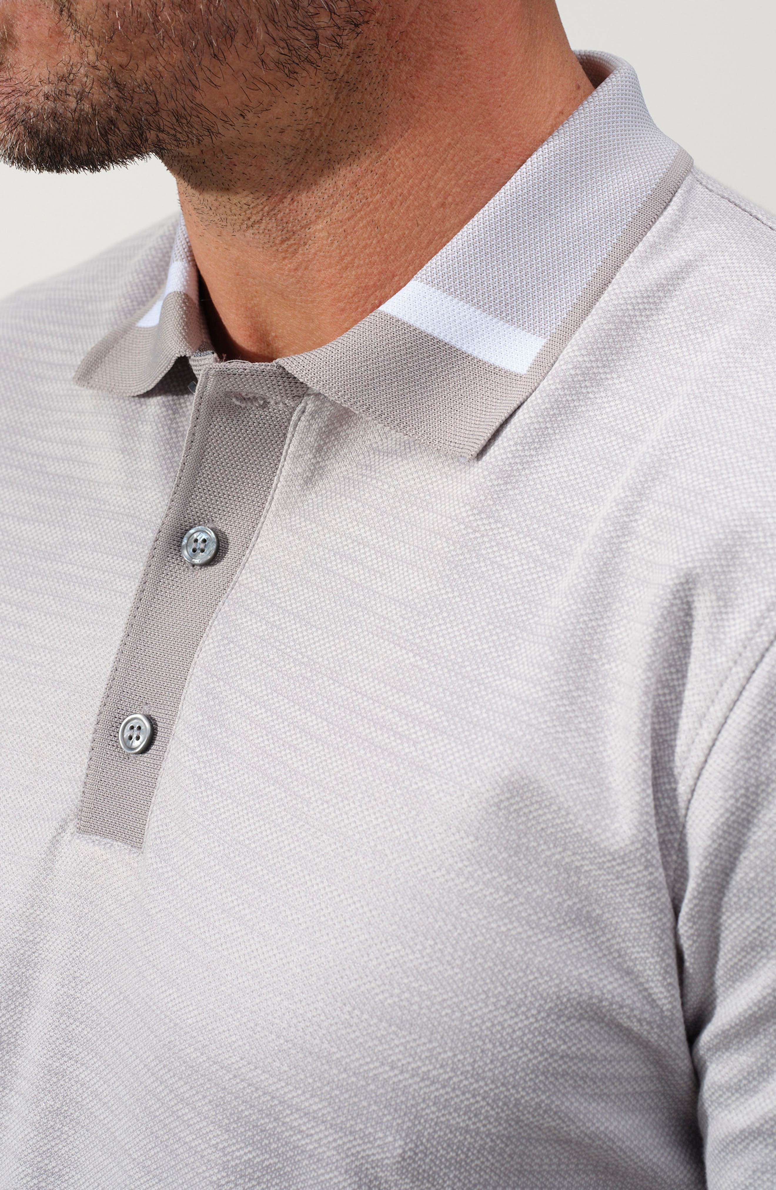 STUDIO GARNET LOS ANGELES Stretch Cotton Polo