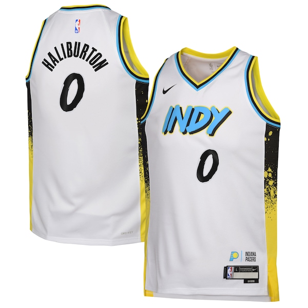 Tyrese Haliburton Indiana Pacers Nike Youth 2024/25 Swingman Player Jersey - City Edition - White