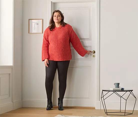 Gefütterte Leggings im Jeans-Look