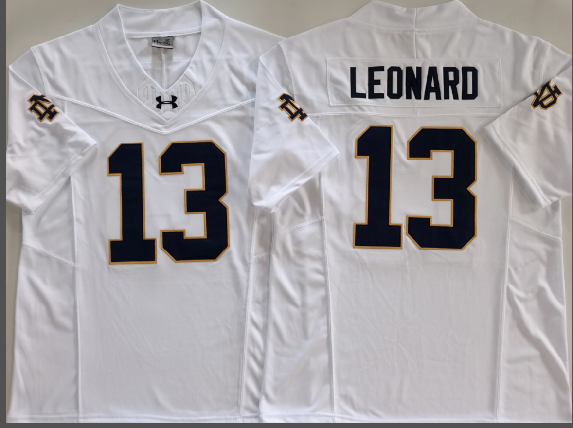 Jaden Leonard  NCAA Notre Dame Fighting Irish  Nike Vapor Limited Jersey