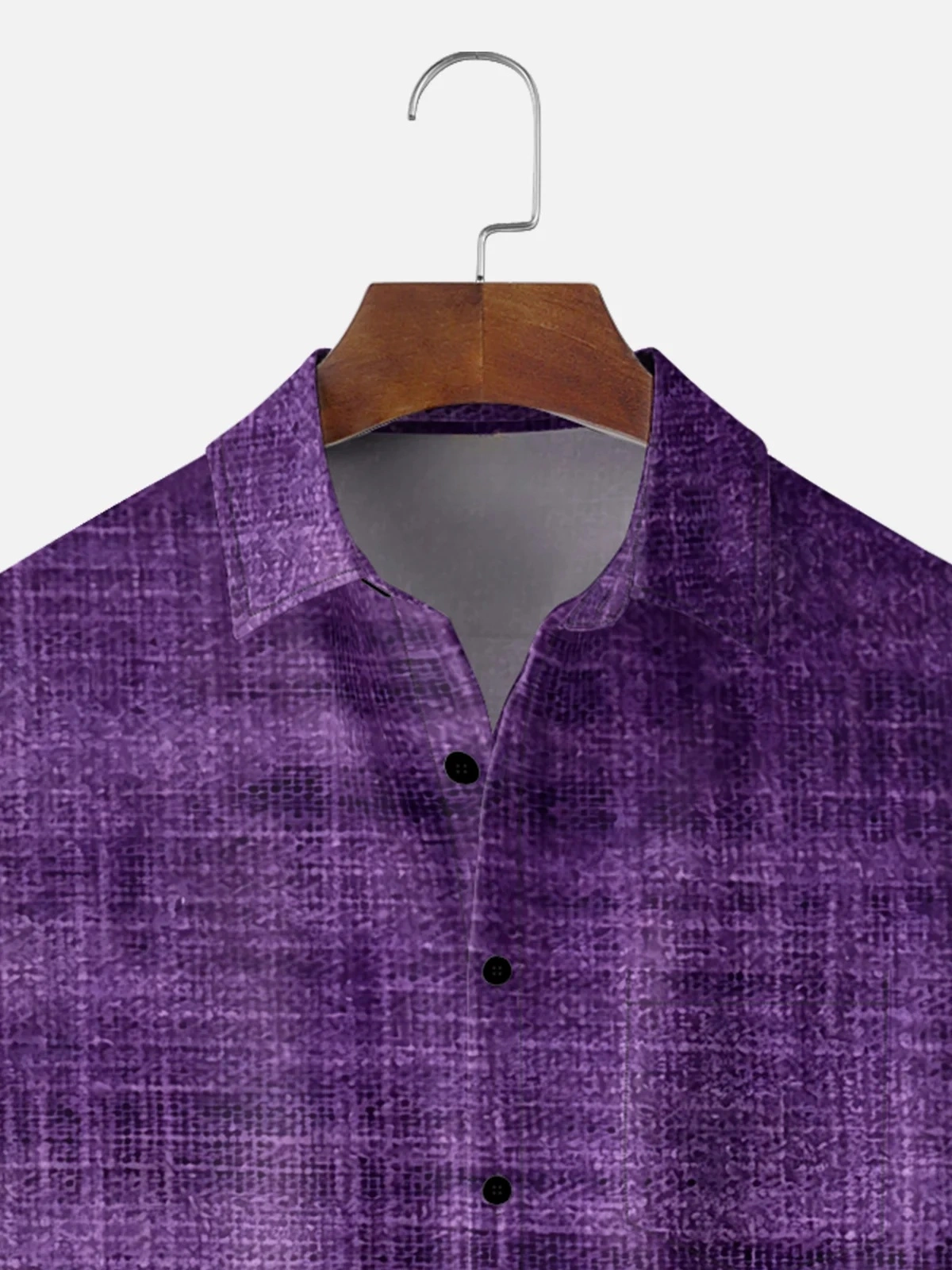 Moisture-wicking Geometric Chest Pocket Casual Shirt