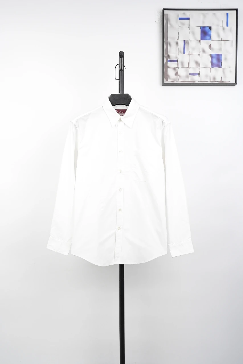 GUCCI White Five-Star G Embroidered Shirt product photo from LabelPicks