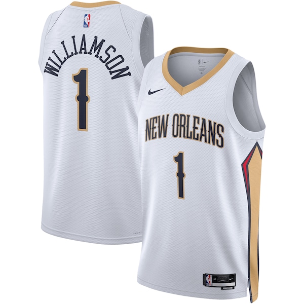 Zion Williamson New Orleans Pelicans Nike Unisex Swingman Jersey - Association Edition - White/Navy