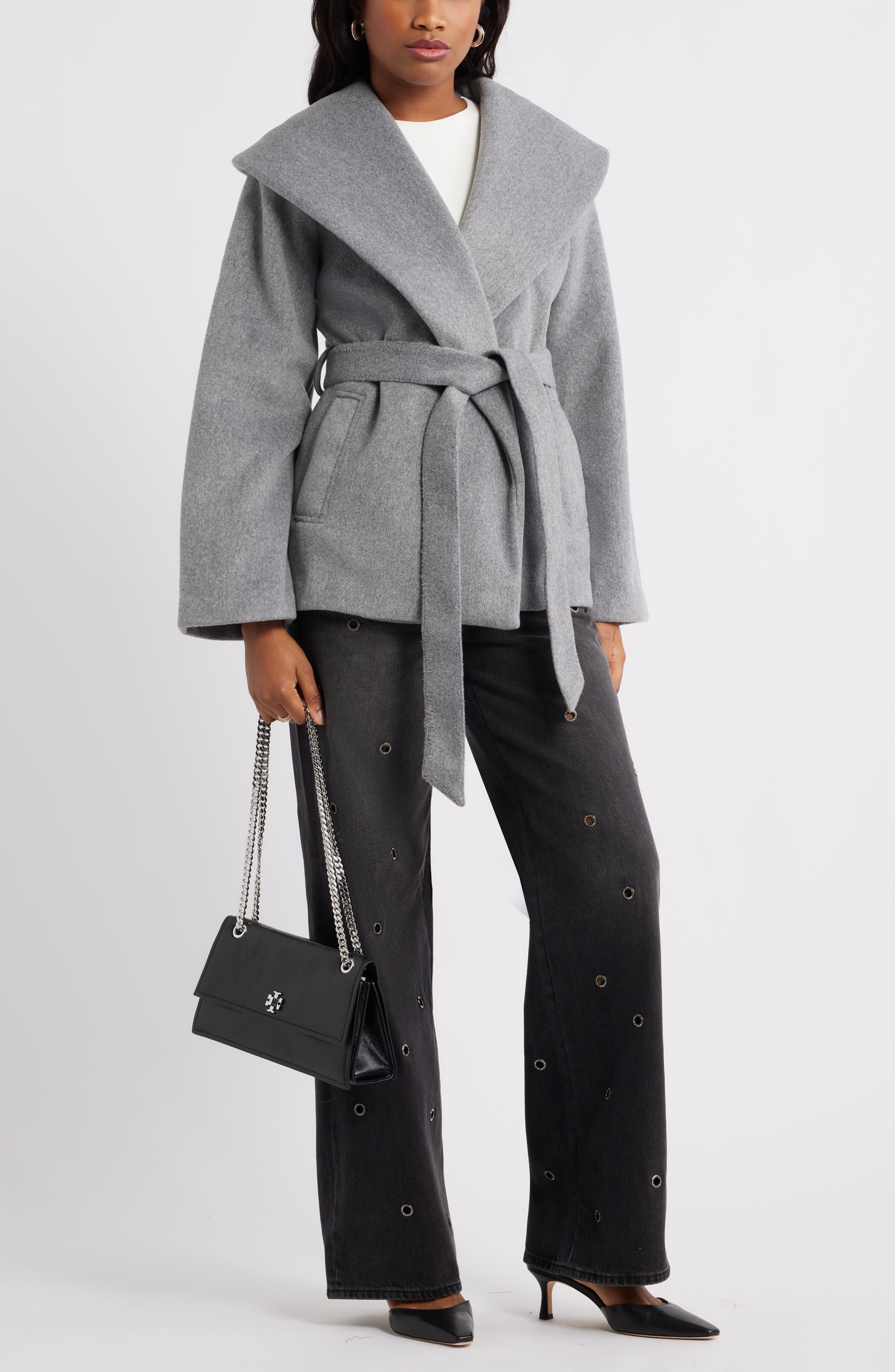 Open Edit Wrap Robe Coat